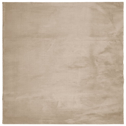 vidaXL Rug HUARTE Short Pile Soft and Washable Sand 160x160 cm