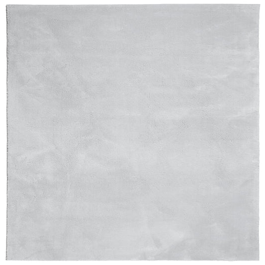 vidaXL Rug HUARTE Short Pile Soft and Washable Grey 160x160 cm