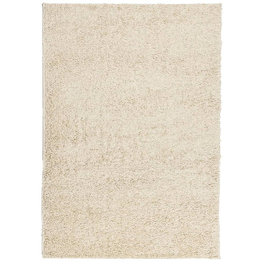 vidaXL Shaggy Rug PAMPLONA High Pile Modern Gold 140x200 cm