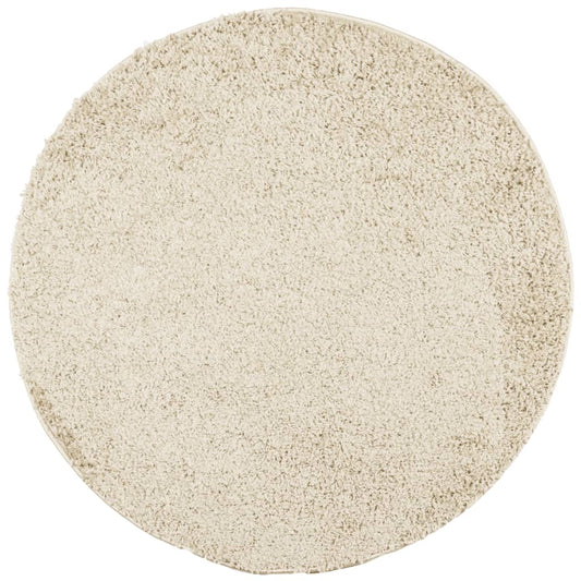 vidaXL Shaggy Rug PAMPLONA High Pile Modern Gold Ø 160 cm