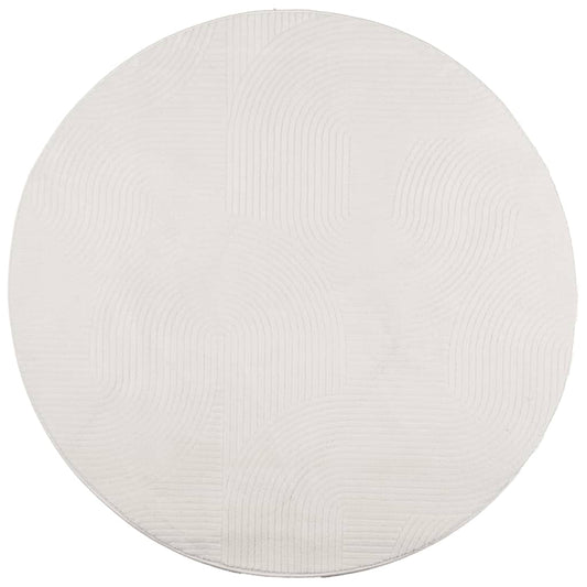 vidaXL Rug IZA Short Pile Scandinavian Look Cream Ø 160 cm