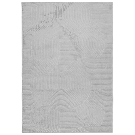 vidaXL Rug IZA Short Pile Scandinavian Look Grey 120x170 cm