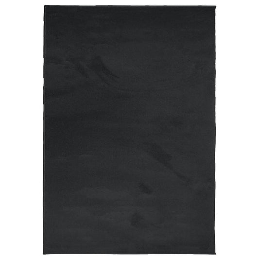 vidaXL Rug OVIEDO Short Pile Black 200x280 cm