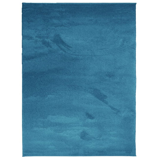 vidaXL Rug OVIEDO Short Pile Turquoise 240x340 cm