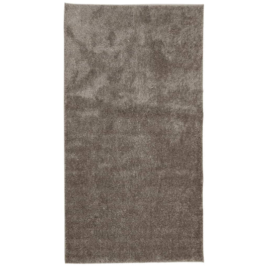 vidaXL Rug ISTAN High Pile Shiny Look Grey 80x150 cm
