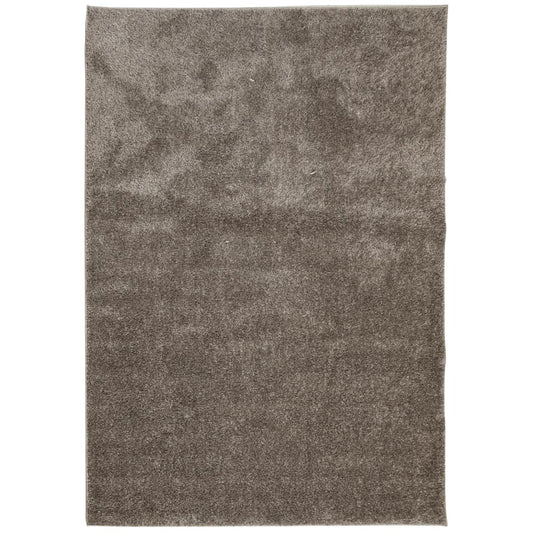 vidaXL Rug ISTAN High Pile Shiny Look Grey 160x230 cm