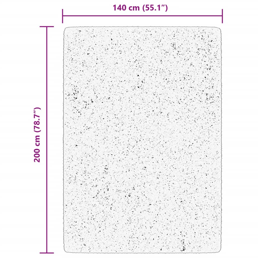 vidaXL Rug ARBIZU Indoor and Outdoor Vintage Design 140x200 cm