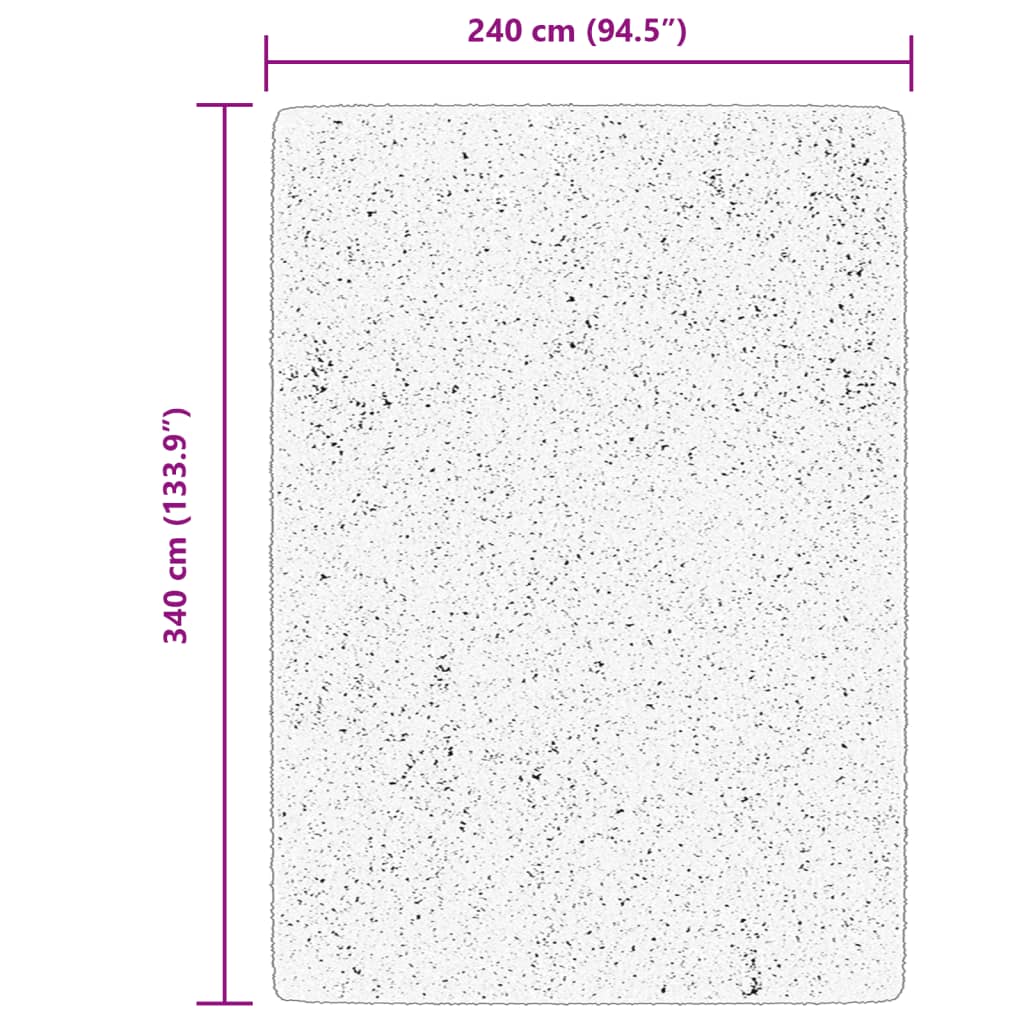 vidaXL Rug ARBIZU Indoor and Outdoor Vintage Design 240x340 cm