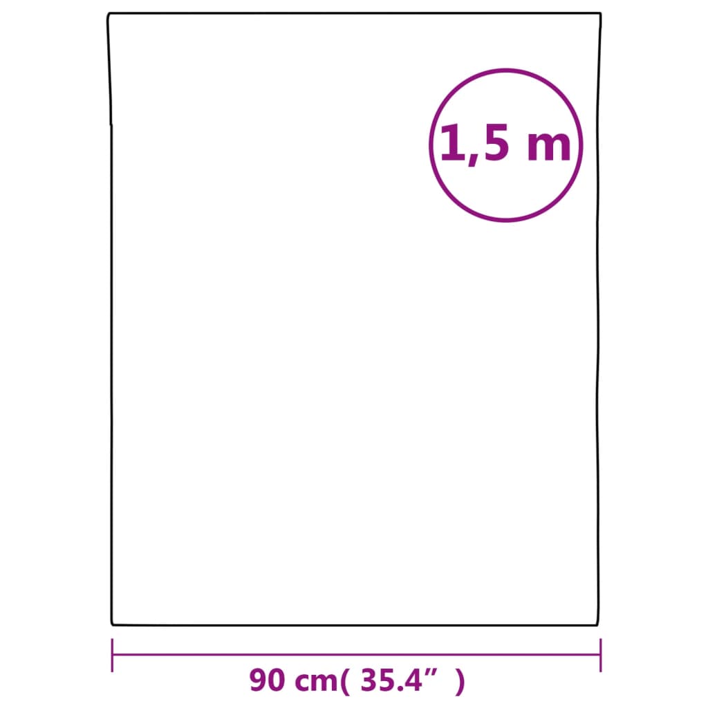 vidaXL Mirror Films 2 pcs Self-Adhesive 90x150 cm PET