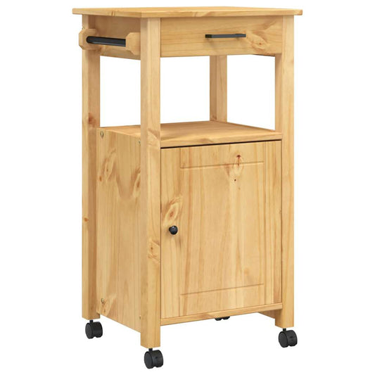vidaXL Kitchen Trolley MONZA 48x40x88.5 cm Solid Wood Pine
