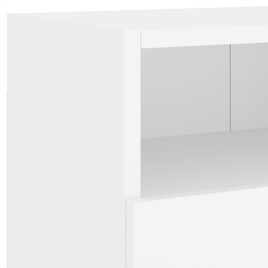vidaXL TV Wall Cabinet White 80x30x30 cm Engineered Wood
