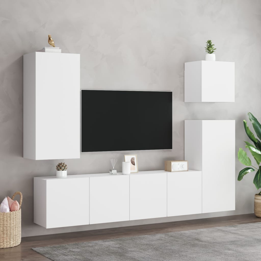 vidaXL TV Cabinet Wall-mounted White 80x30x41 cm