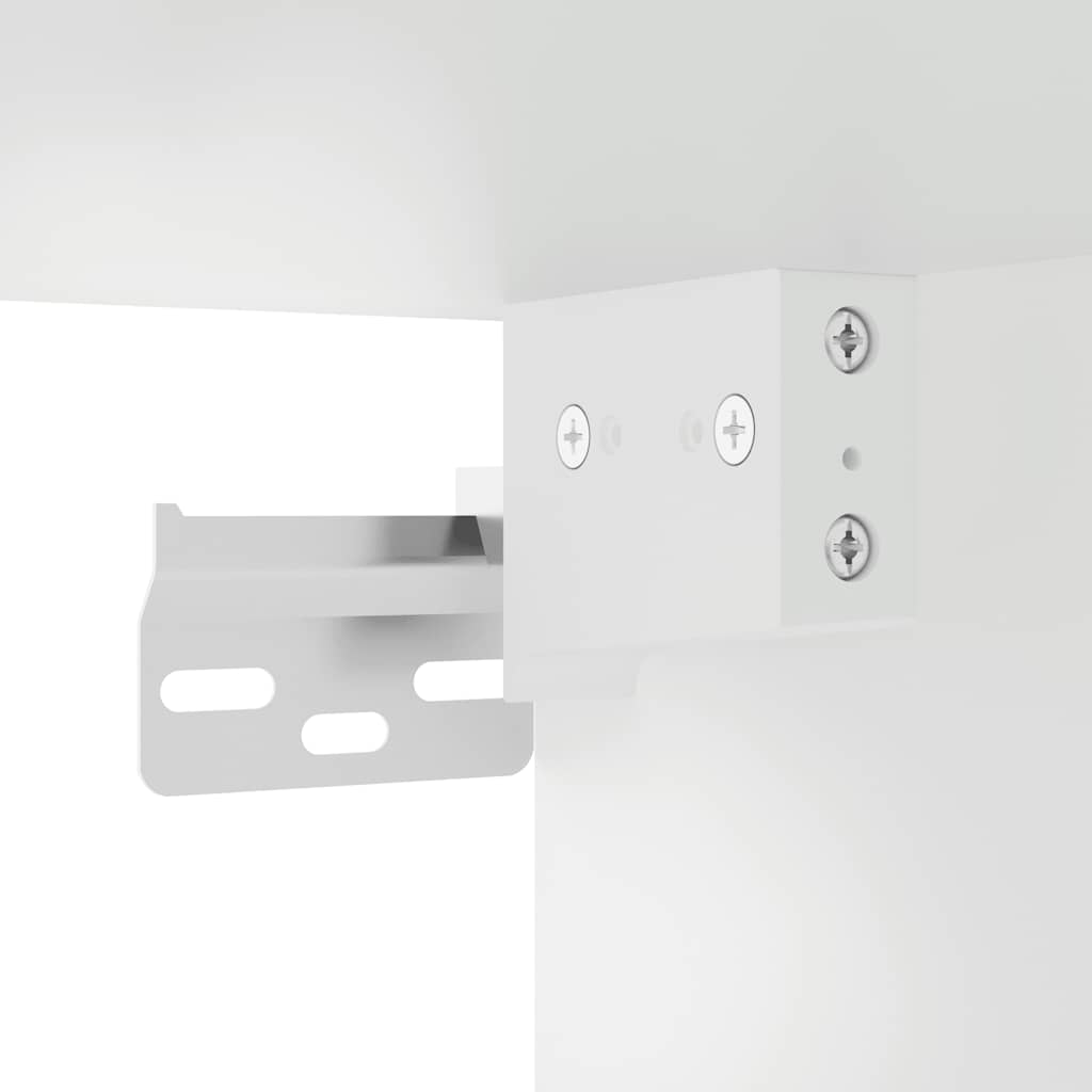 vidaXL 2 Piece Wall-mounted TV Cabinet Set White 80x30x41 cm