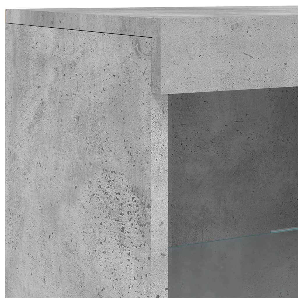vidaXL Sideboards with LED Lights 3 pcs Concrete Grey Engineered Wood