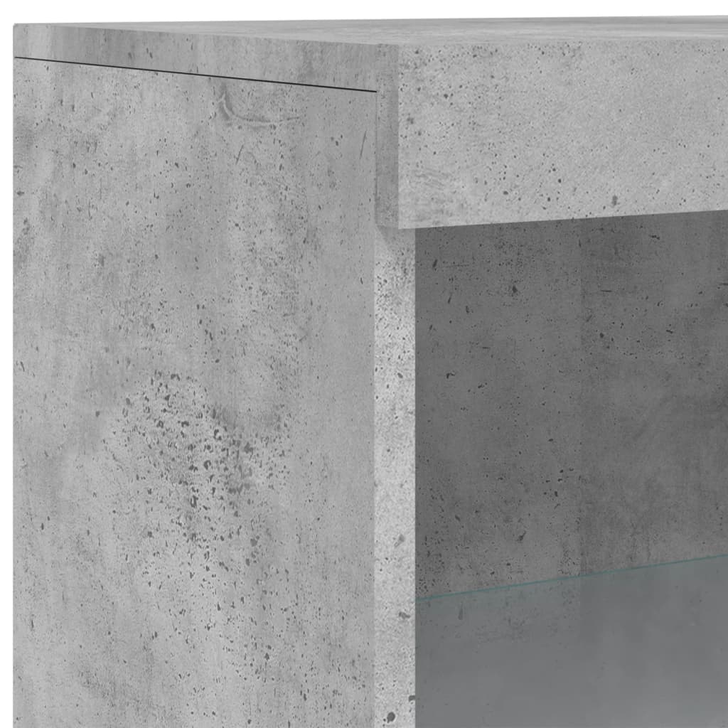 vidaXL Sideboards with LED Lights 3 pcs Concrete Grey Engineered Wood