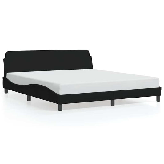 vidaXL Bed Frame "Dover" Black 180x200 cm Fabric