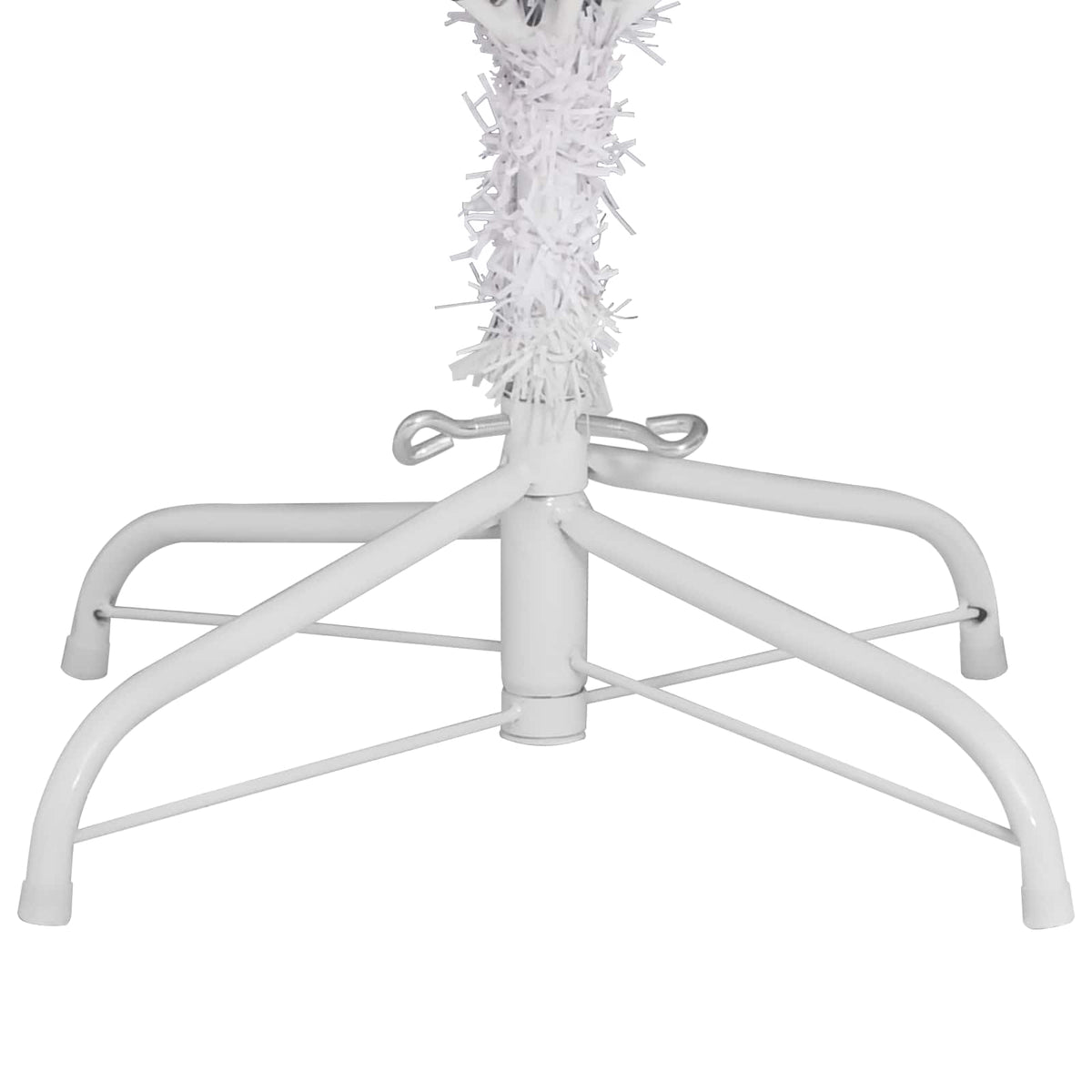 vidaXL Artificial Christmas Tree 300 cm PVC and Steel White