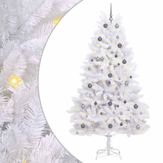 vidaXL Artificial Christmas Tree White 120 x 120 x 240 cm