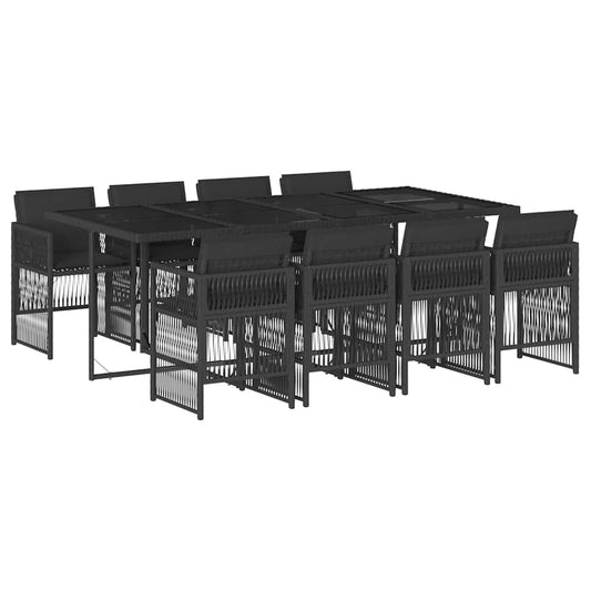 vidaXL Garden Dining Set | Black