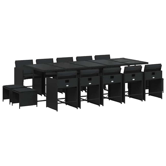 vidaXL Garden Dining Set | Black