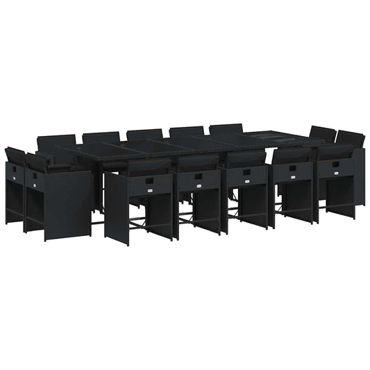vidaXL Garden Dining Set | Black