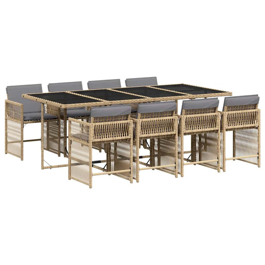 vidaXL Garden Dining Set | Mix Beige