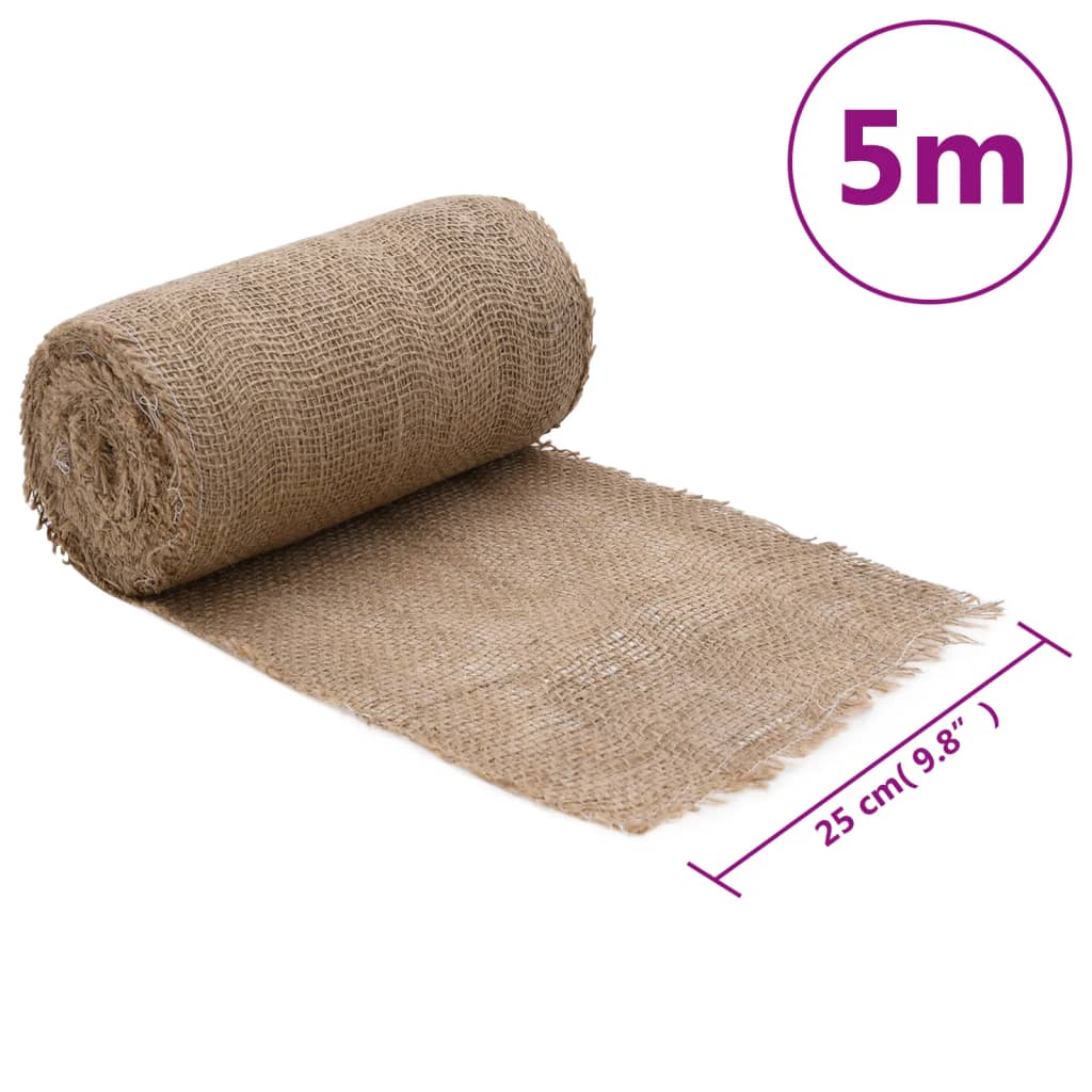 vidaXL Jute Roll 0,25x5 m 100% Jute 200 gsm