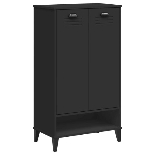 vidaXL Shoe Cabinet "VIKEN" Black Engineered Wood