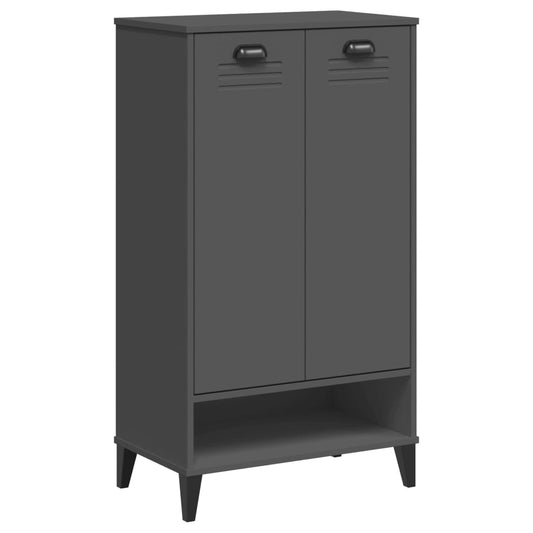 vidaXL Shoe Cabinet "VIKEN" Anthracite Grey Engineered Wood