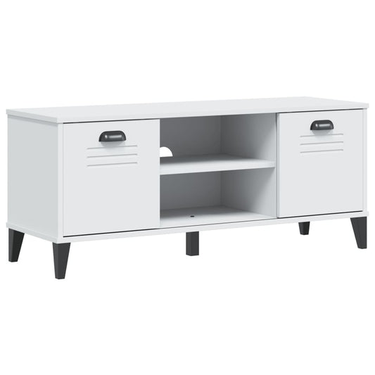 vidaXL Shoe Bench "VIKEN" White 106x35x45 cm Engineered Wood