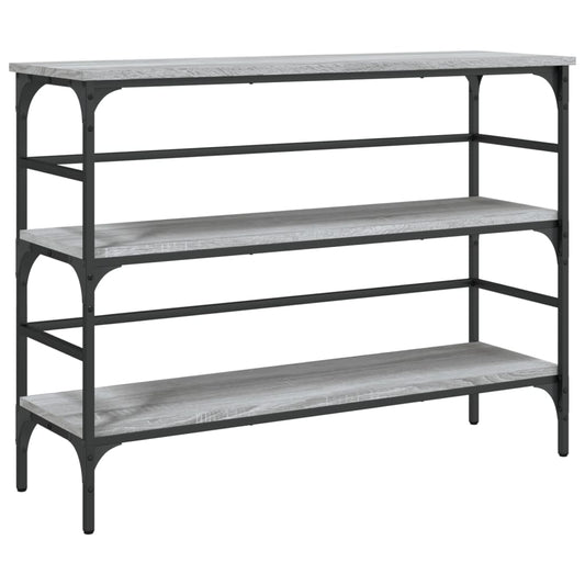 vidaXL Console Table Grey Sonoma 100x32x75 cm Engineered Wood