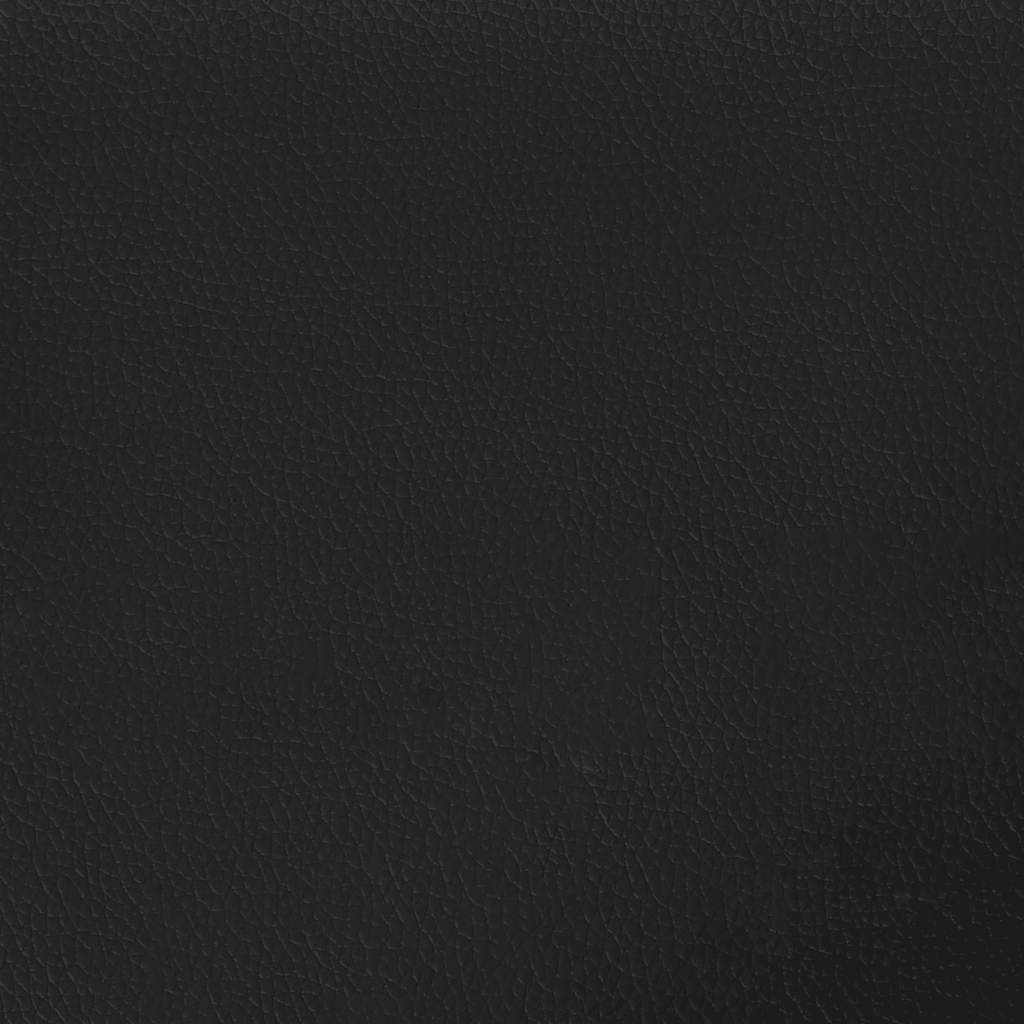 vidaXL Bed Frame without Mattress "Hvar" Black 90x190 cm Single Faux Leather