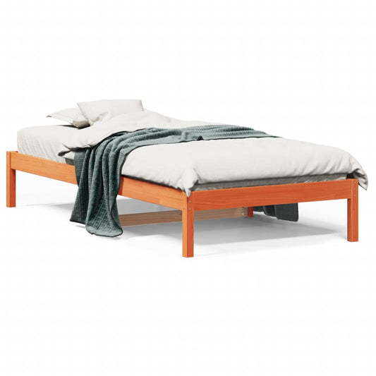 vidaXL Day Bed | Wax brown | Solid pine wood | Single