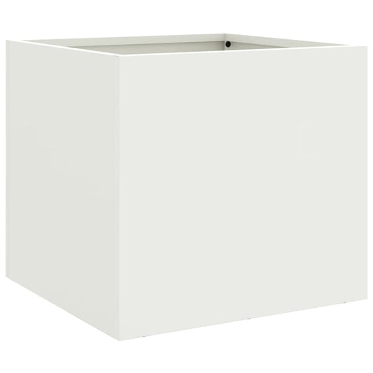 vidaXL Planter White 32x30x29 cm Steel