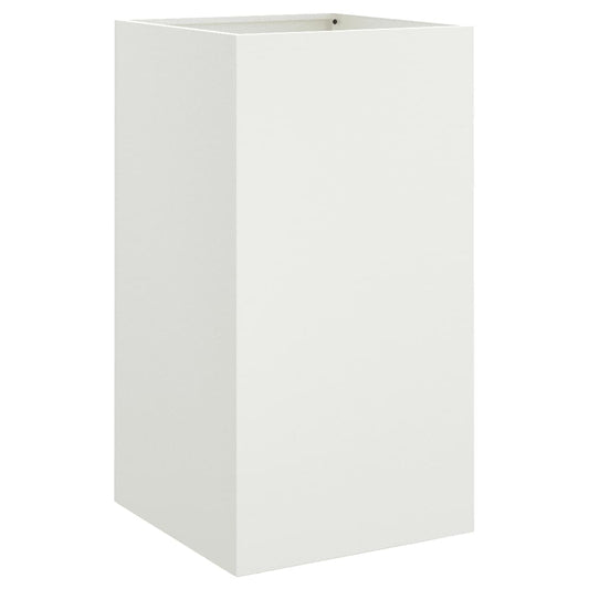 vidaXL Planter White 42x38x75 cm Steel