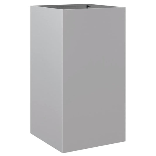 vidaXL Planter Silver 42x38x75 cm Galvanised Steel