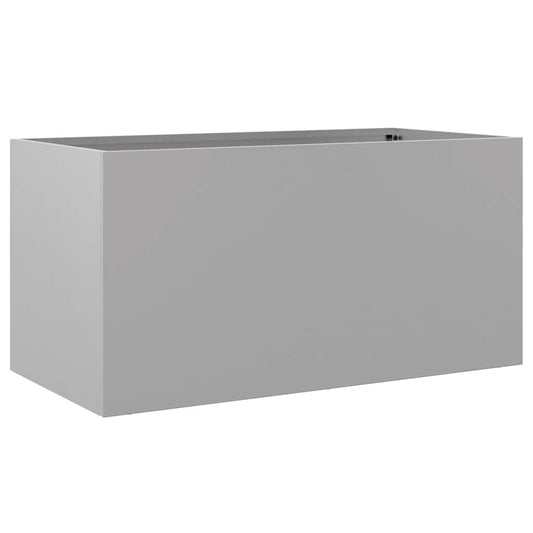 vidaXL Planter Silver 62x30x29 cm Galvanised Steel