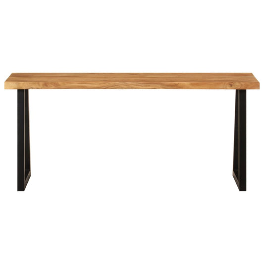 vidaXL Bench with Live Edge 105 cm Solid Wood Acacia
