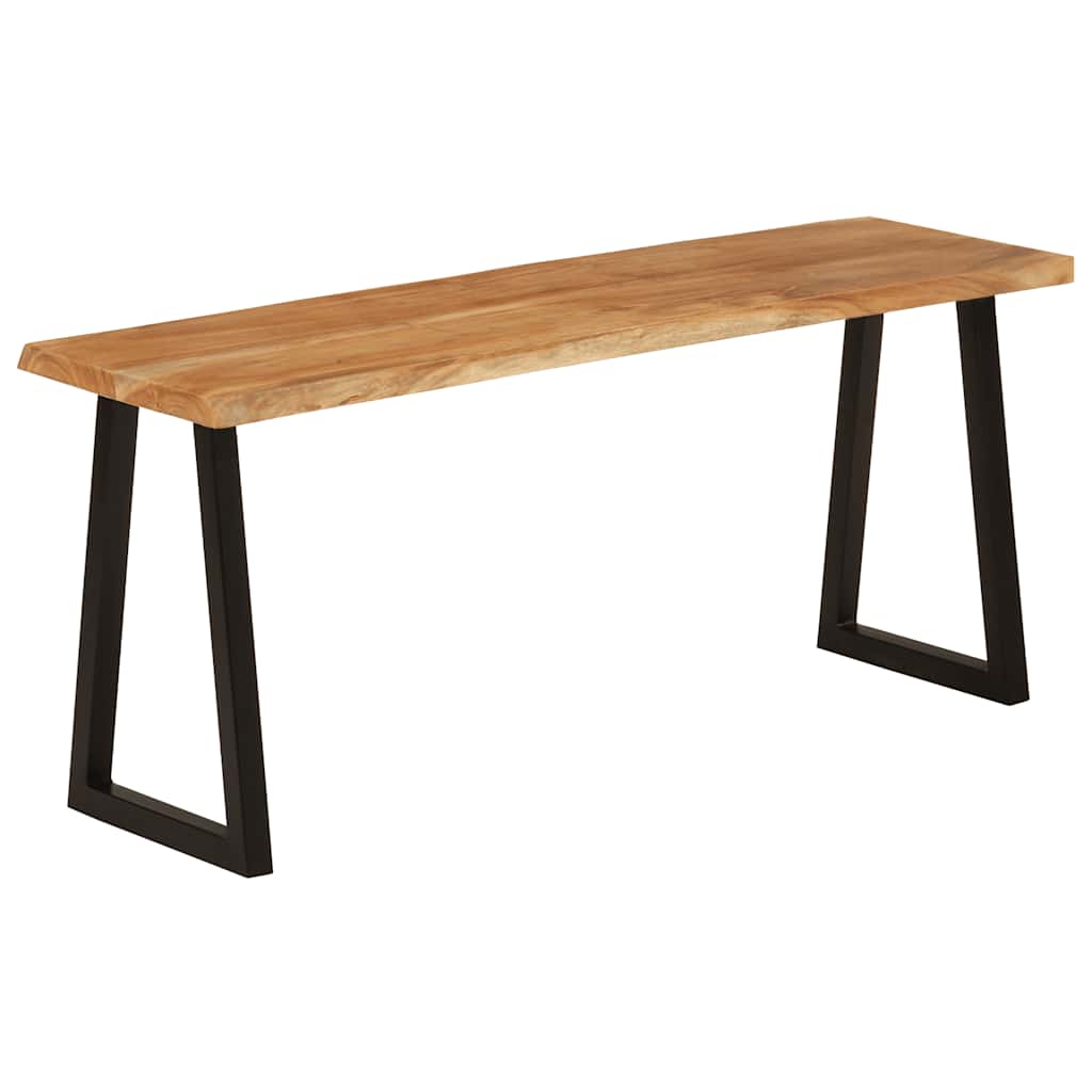 vidaXL Bench with Live Edge 105 cm Solid Wood Acacia