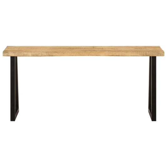 vidaXL Bench with Live Edge 105 cm Solid Wood Mango