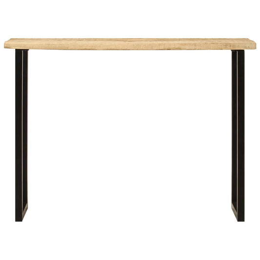 vidaXL Console Table with Live Edge 105x33x76 cm Solid Wood Mango
