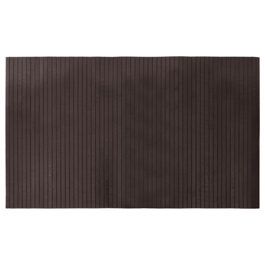 vidaXL Rug Rectangular Dark Brown 60x100 cm Bamboo