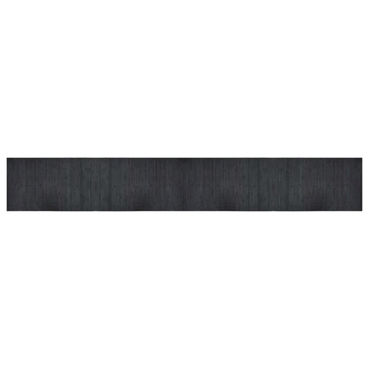 vidaXL Rug Rectangular Grey 60x400 cm Bamboo