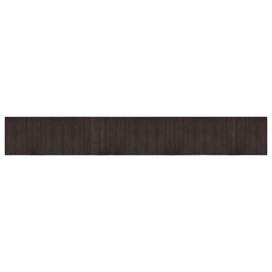 vidaXL Rug Rectangular Dark Brown 60x400 cm Bamboo