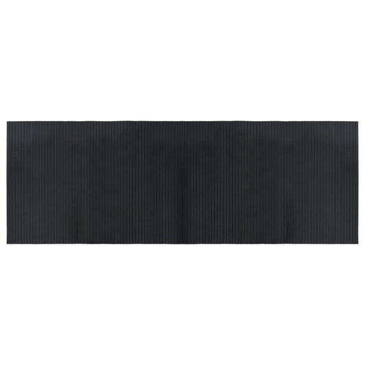 vidaXL Rug Rectangular Black 70x200 cm Bamboo