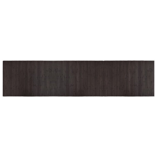 vidaXL Rug Rectangular Dark Brown 70x300 cm Bamboo