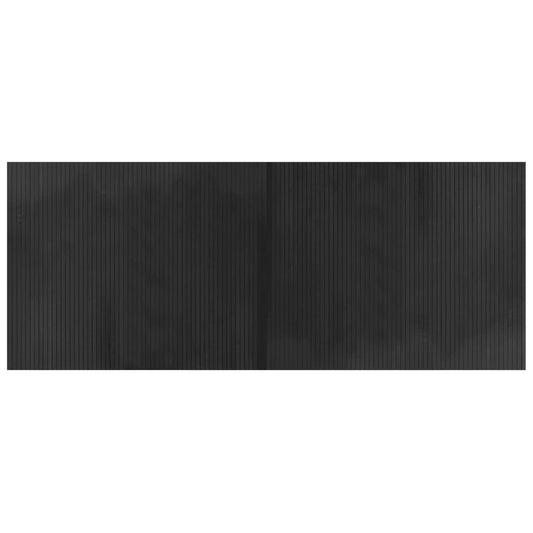 vidaXL Rug Rectangular Grey 80x200 cm Bamboo