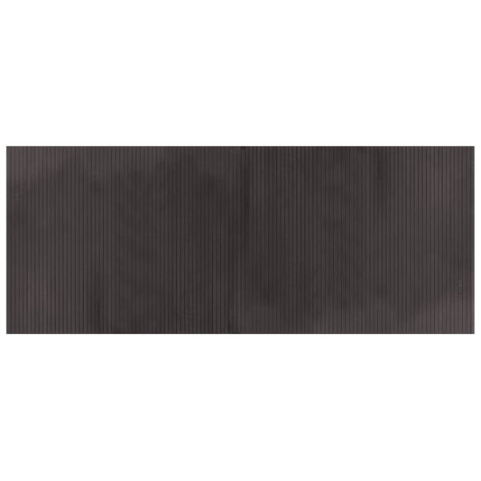 vidaXL Rug Rectangular Dark Brown 80x200 cm Bamboo