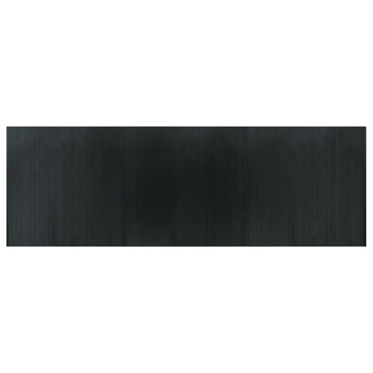 vidaXL Rug Rectangular Grey 100x300 cm Bamboo