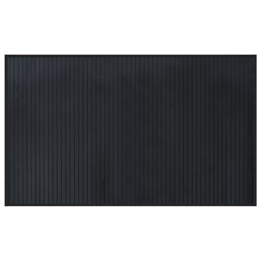 vidaXL Rug Rectangular Black 60x100 cm Bamboo